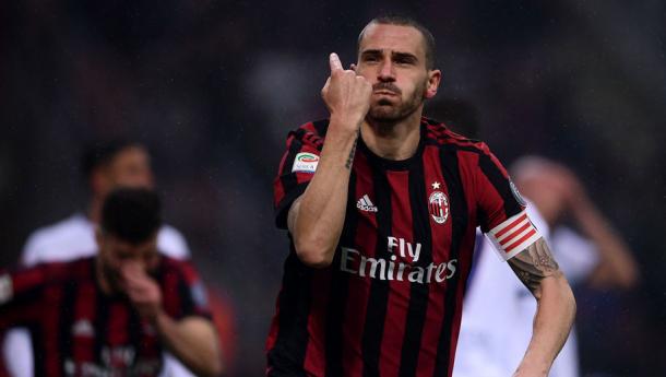 Bonucci en la celebración del único gol del partido | Foto:Gettyimages