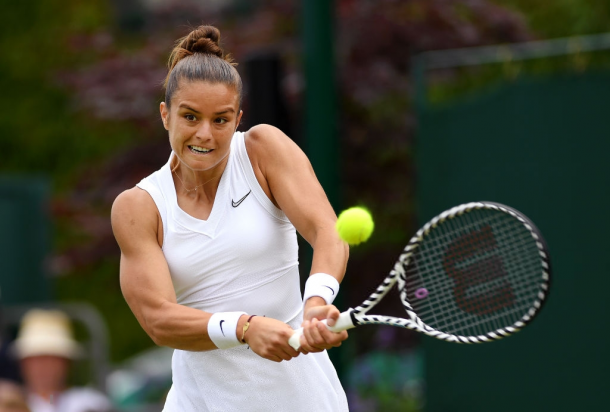 Maria Sakkari in action at Wimbledon | Photo: Shaun Botterill