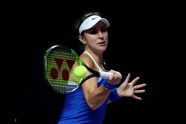 Belinda Bencic in action | Photo: Clive Brunskill