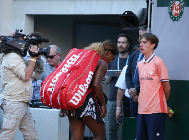 Williams sole loss in the first week of the Grand Slams came at the French Open. Photo