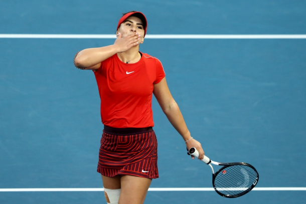 Where it all started — Bianca Andreescu reached the final of the ASB Classic after qualifying for the main draw ranked 152nd | Photo: Hannah Peters