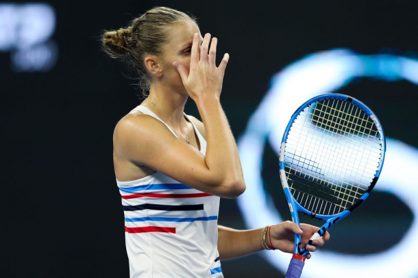 The China Open was the site of Pliskova's sole loss in the opening round of a tournament this year as she fell to Jelena Ostapenko in three sets. Photo: Lintao Zhang/Getty Images. 