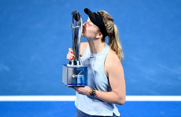 Elina Svitolina won the title in 2018, but was defeated in the opening round this year | Photo: Bradley Kanaris