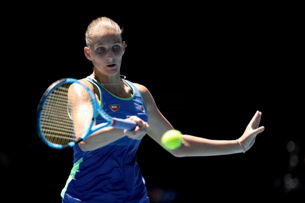 Karolina Pliskova fought back in both sets, even holding set points in the second set. | Photo: Clive Brunskill
