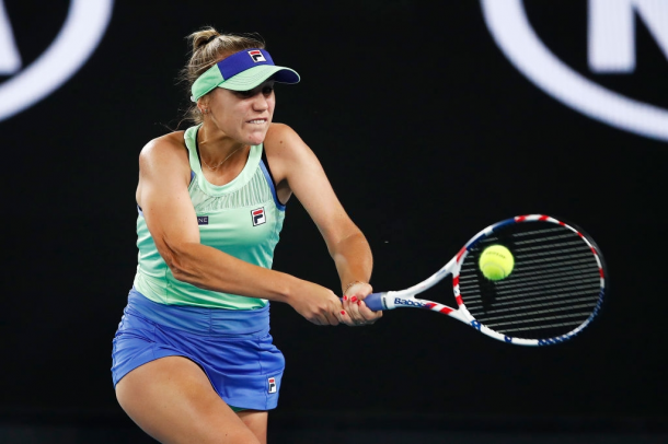 Sofia Kenin in action at the Australian Open | Photo: Daniel Pockett