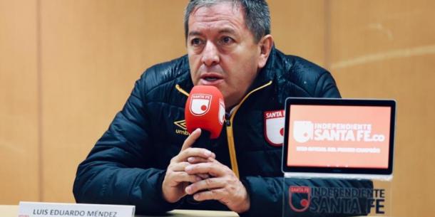 Eduardo Méndez, Presidente de Santa Fe. Imagen: Independiente Santa Fe.