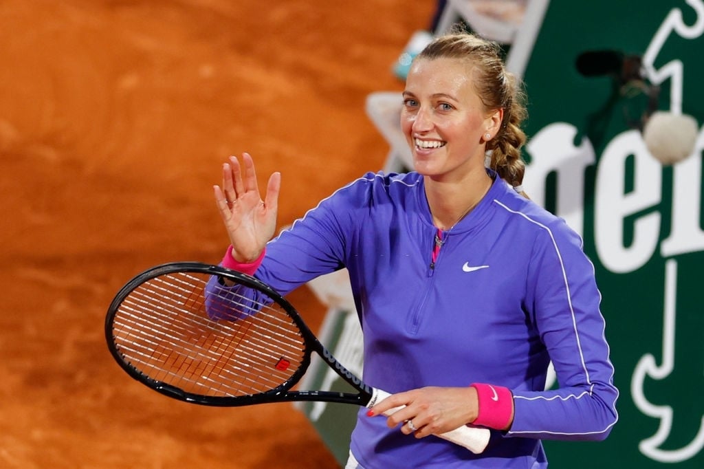 Kvitova returned to her first French Open semifinal in eight years, tying her best result here which she first recorded in 2012. Photo: Thomas Samson