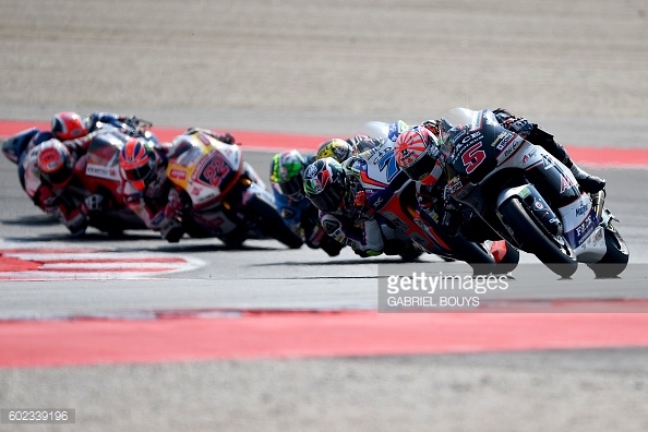 Nakagami down in sixth at one point as Zarco led the race - Getty Images