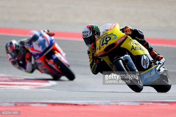 Baldassarri stalking Rins at the Misano World Circuit Marco Simoncelli - Getty Images