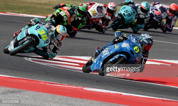 Mir stalking Bulega at his home GP in San Marino (Sky Racing Team VR46 sporting new colours) - Getty Images