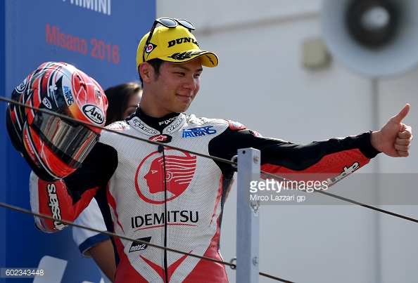 Nakagami had to settled for third in San Marino but is determined to win soon - Getty Images