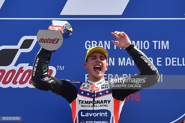 Baldassarri delighted with claiming the top step on the podium at his home race - Getty Images
