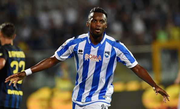 Baheback's strike gave Pescara a lead they were unable to hold on to in the end | Photo: Giuseppe Bellini/Getty Images