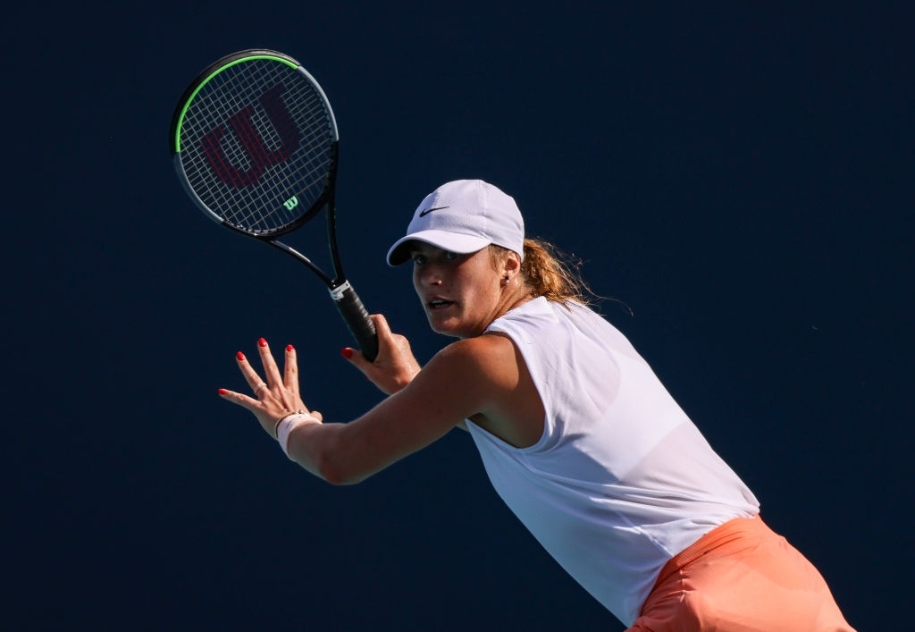 Sabalenka needed four match points of her own, and two against her, en route to seeing off veteran Tsvetana Pironkova. Photo: Mark Brown