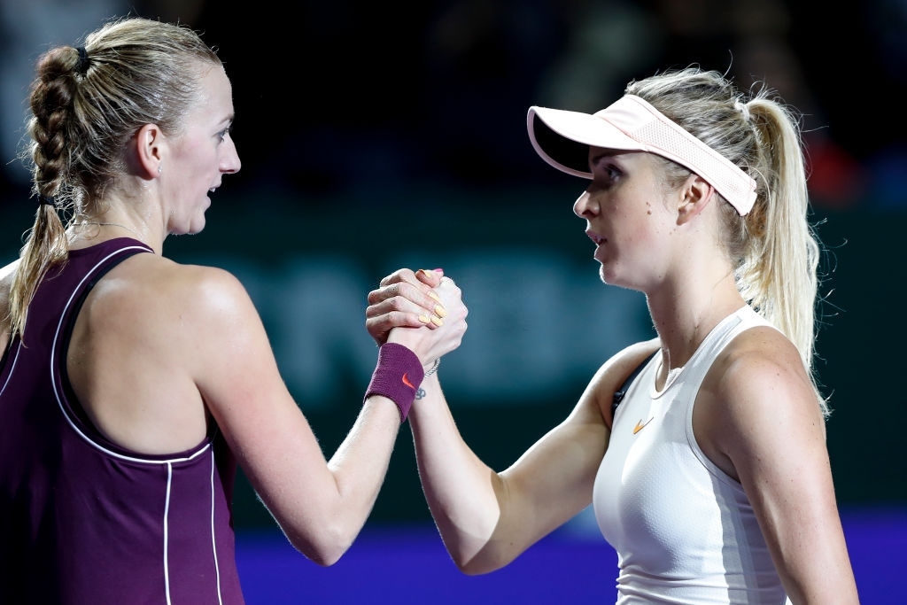 Kvitova and Svitolina most recent clash came at the WTA Finals in 2018 which the latter won in straight sets. Photo: Fred Lee