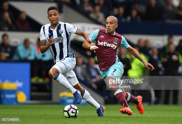 Above: Sofiane Feghouli in action during West Ham's 4-2 defeat to West Brom | Photo: Getty Images