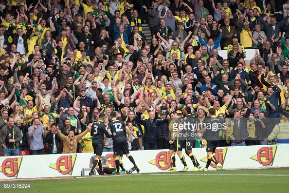 Norwich won 2-1 at The City Ground in the last meeting between the sides. (picture: Getty Images / Nathan Stirk)