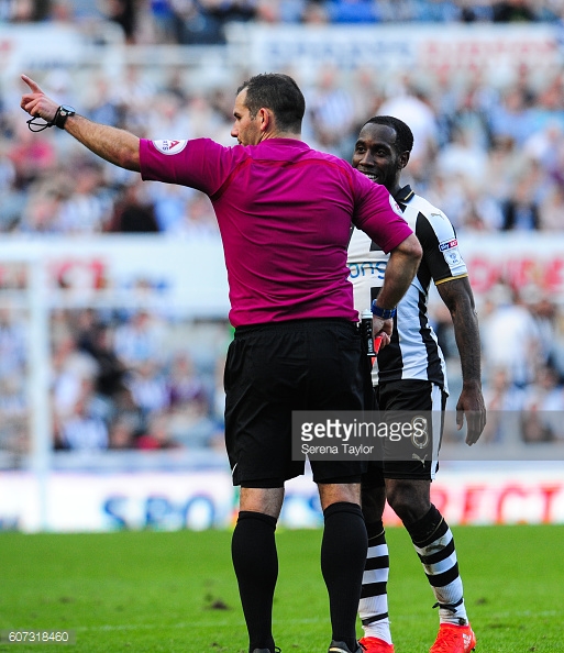 Anita is given his marching orders against Wolves. Photo: 