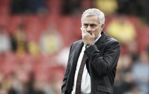 Jose Mourinho will be seriously considering his current methods after losing three consecutive matches for the first time since 2002. (Image via: Metro)