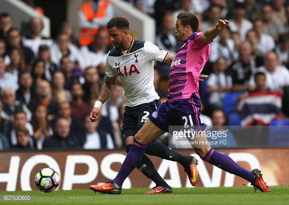 Walker in action for Spurs against Sunderland last weekend | Photo: Tottenham Hotspur / Getty Images