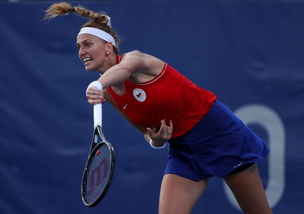 Kvitova's Olympic campaign lives on another day as she sets her sights on her 10th win at this stage next. Photo: Clive Brunskill