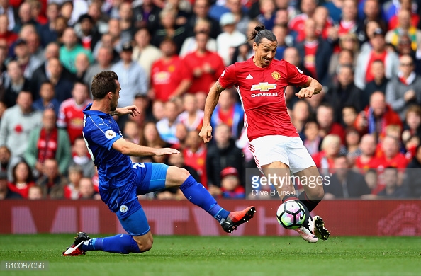 Zlatan was a constant menace to Liverpool's defence today.| Photo: Getty | Clive Brunskill)