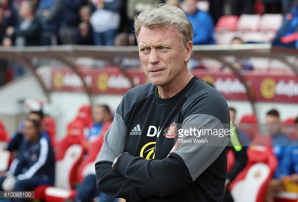 Above: David Moyes on the touchline during Sunderland's 3-2 defeat to Crystal Palace | Photo: Getty Images