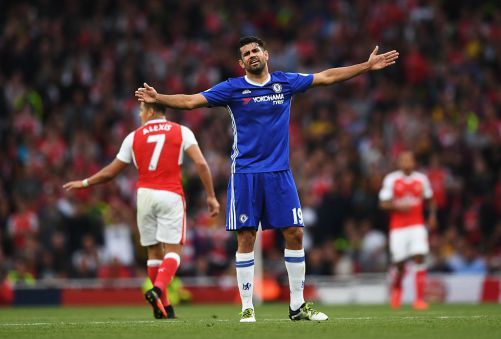 Costa no tuvo su día ante el Arsenal. | Foto: Goonertalk