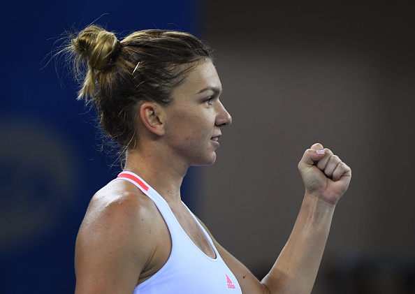 Halep after her match over Keys | Photo: Greg Baker/Getty Images