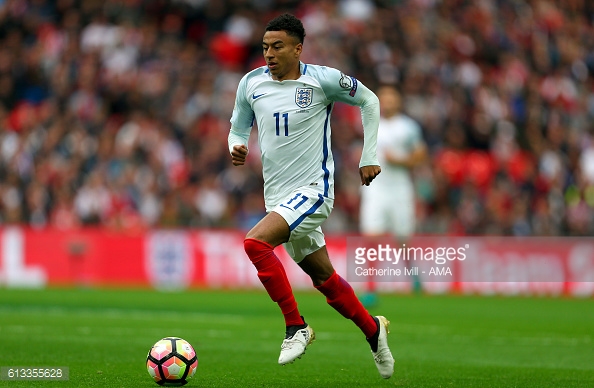 Lingard enjoyed a good debut with England at the weekend | Photo: Catherine Ivill - AMA / Getty Images