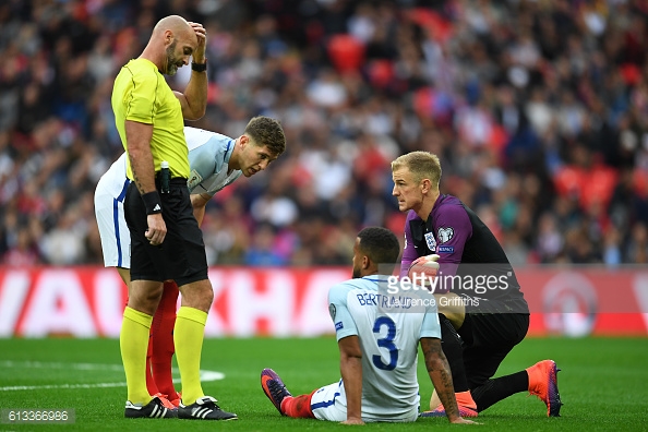 Bertrand struggles shortly before being substituted. Photo: Getty