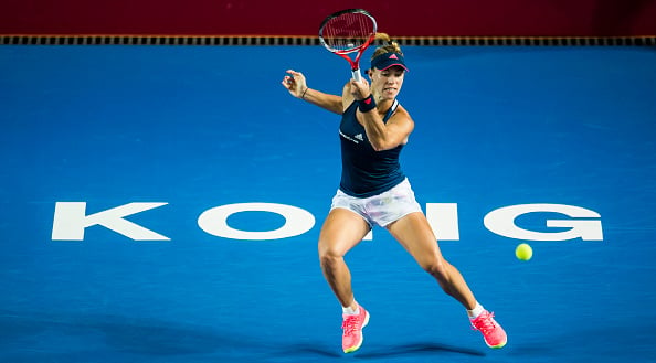 Kerber cruises through the first set | Photo: Power Sport Images/Getty Images