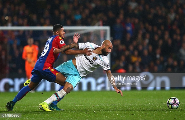 Above: Simone Zaza in action during West Ham's 1-0 win over Crystal Palace | Photo: Getty Images 