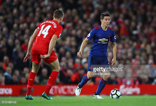 Herrera was awarded man on the match for his performance against Liverpool | Photo: Clive Brunskill / Getty Images