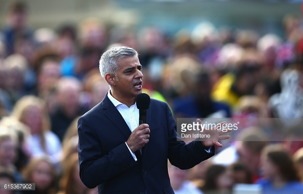 Above: mayor of London Sadiq Khan has ordered a investigation into the cost of West Ham's London Stadium | Photo: Getty Images 