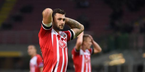 Southampton were left to rue a number of missed opportunities as they lost in Milan. Photo: Getty.