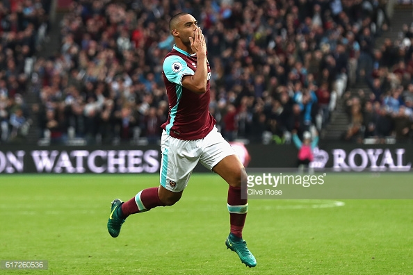 Above: Winston Reid celebrating his goal in West Ham's 1-0 win over Sunderland | Photo: Getty Images 