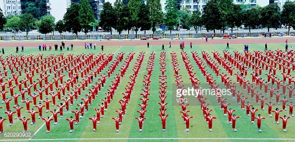 A new school set up just for Football in China. Source:Getty