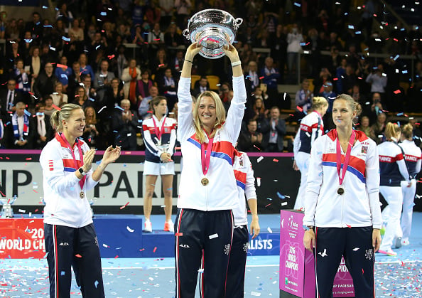 Kvitova enjoyed Fed Cup success once again as her country sailed to its fifth crown in the last six years. Photo credit: Jean Catuffe/Getty Images.