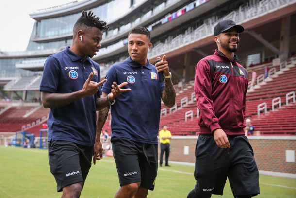 Murillo, Machís y Herreta / Foto: Twitter oficial Selección Venezuela