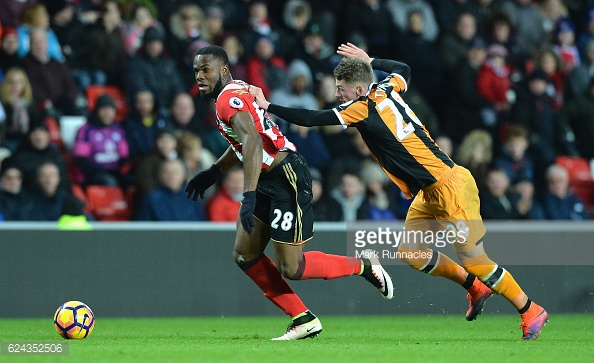 Tymon struggled at times against Anichebe (photo: Getty Images)