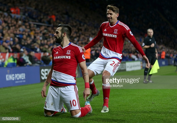 Negredo and Ramirez were both brought in to fit Karanka's plans. Photo: Getty/ Stu Forster