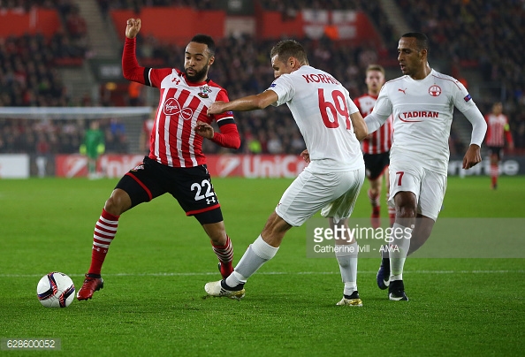 Redmond and co. tried to make the breakthrough for Southampton. Photo: Getty/Catherine Ivill /AMA