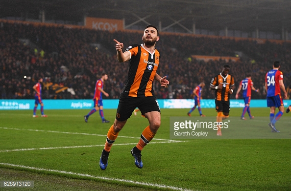 Hull couldn't take all points, despite scoring three against Palace. Photo: Getty/ 