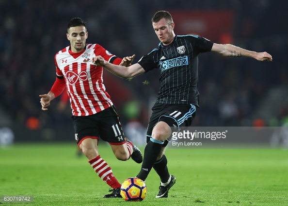 The Baggies and the Saints are battling it out for what would be a successful eighth place. Photo: Getty.