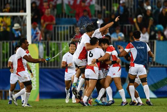 Japan celebrate another famous victory (image via: worldrugby.org)