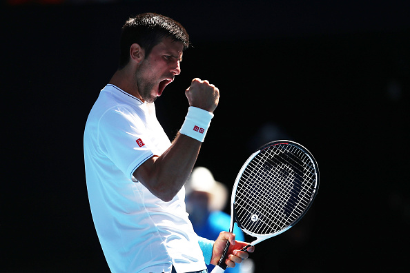 Novak Djokovic during the Australian Open. Photo: Getty Images/Clive Brunskill