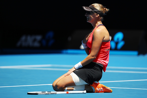 Mirjana Lucic-Baroni during the 2017 Australian Open. Photo: Getty Images/Clive Brunskill