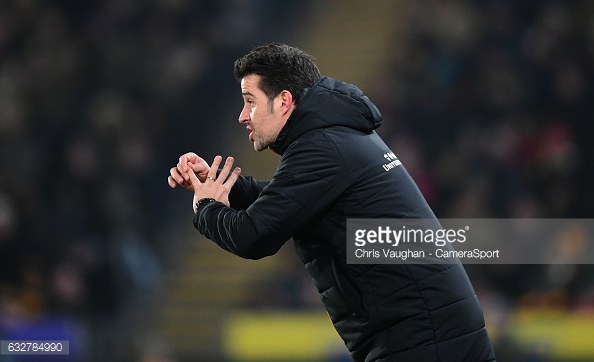 Silva is an energetic character on the touchline (photo: Getty Images)