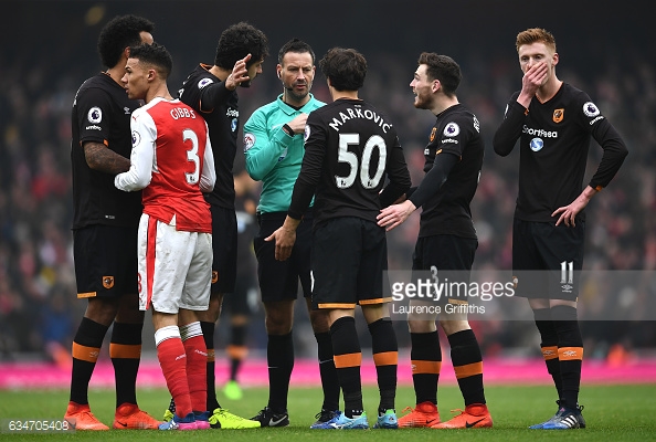 Markovic appealed for a red card against Gibbs (photo: Getty Images)